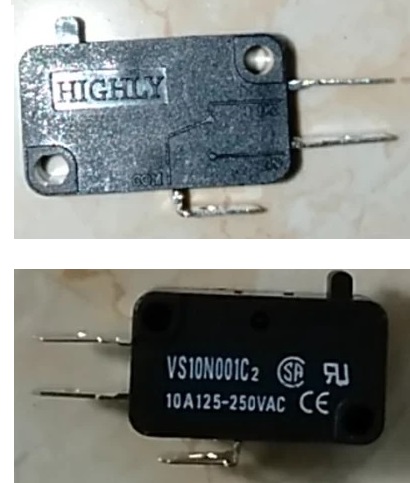 MICRO SWITCH 微动开关  VS10N031C2  Rating:10A125-250VA