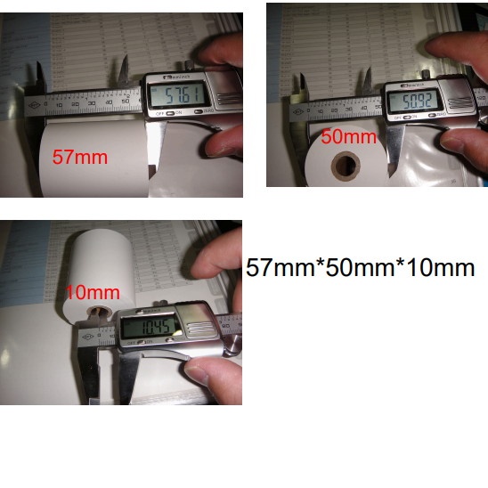 50mm long effect thermal printing paper.